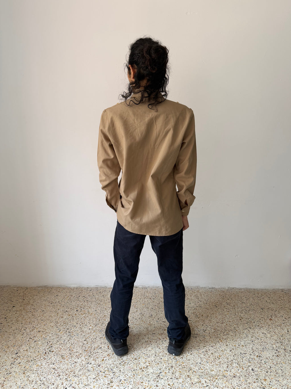 Vintage 1970s Portuguese Military Field Shirt