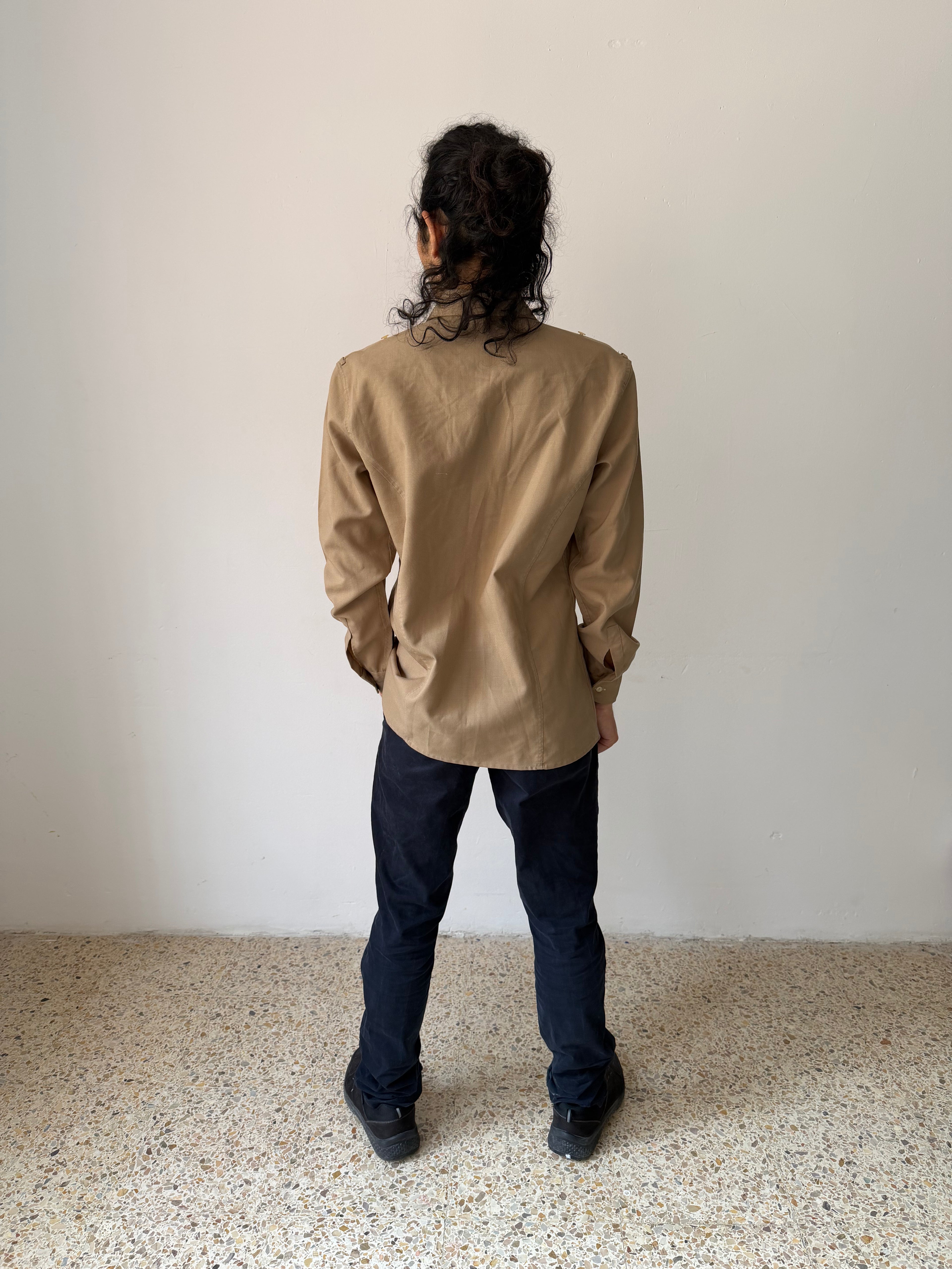 Vintage 1970s Portuguese Military Field Shirt