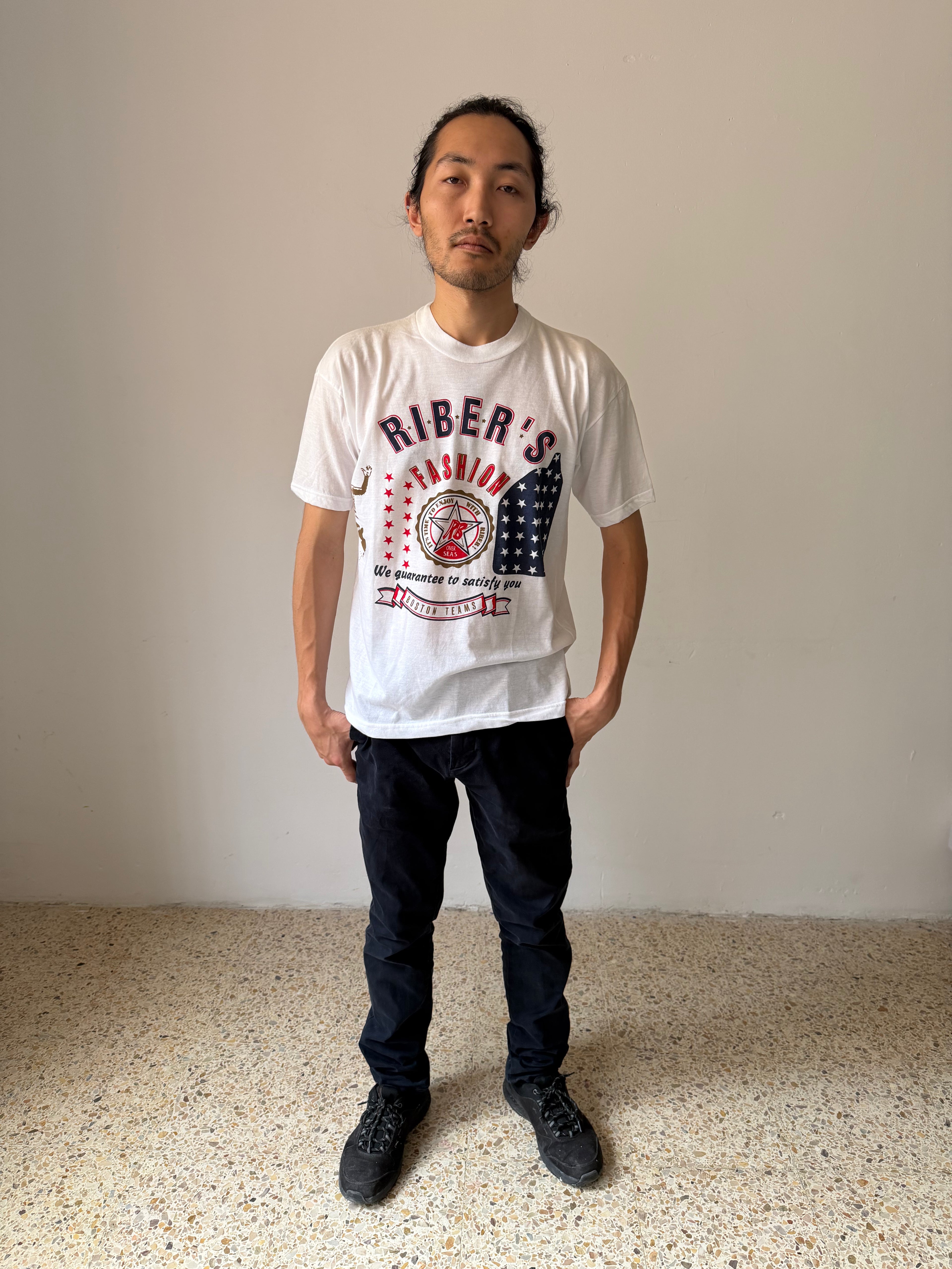 Vintage "Riber's Fashion" Boston Teams Bootleg Tee