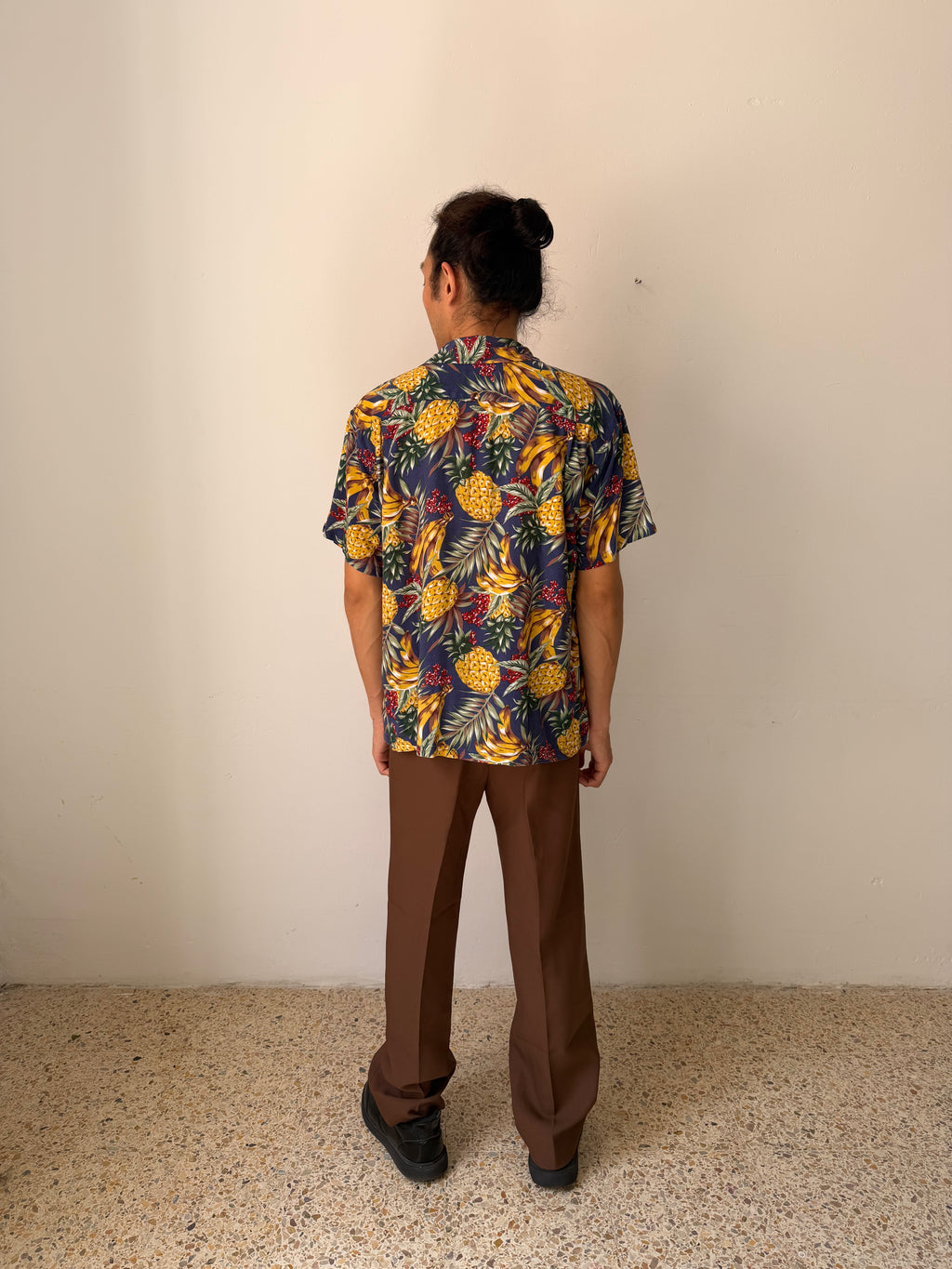 Vintage Hawaiian Shirt "Honolulu Sunset" — King John's, 100% Rayon