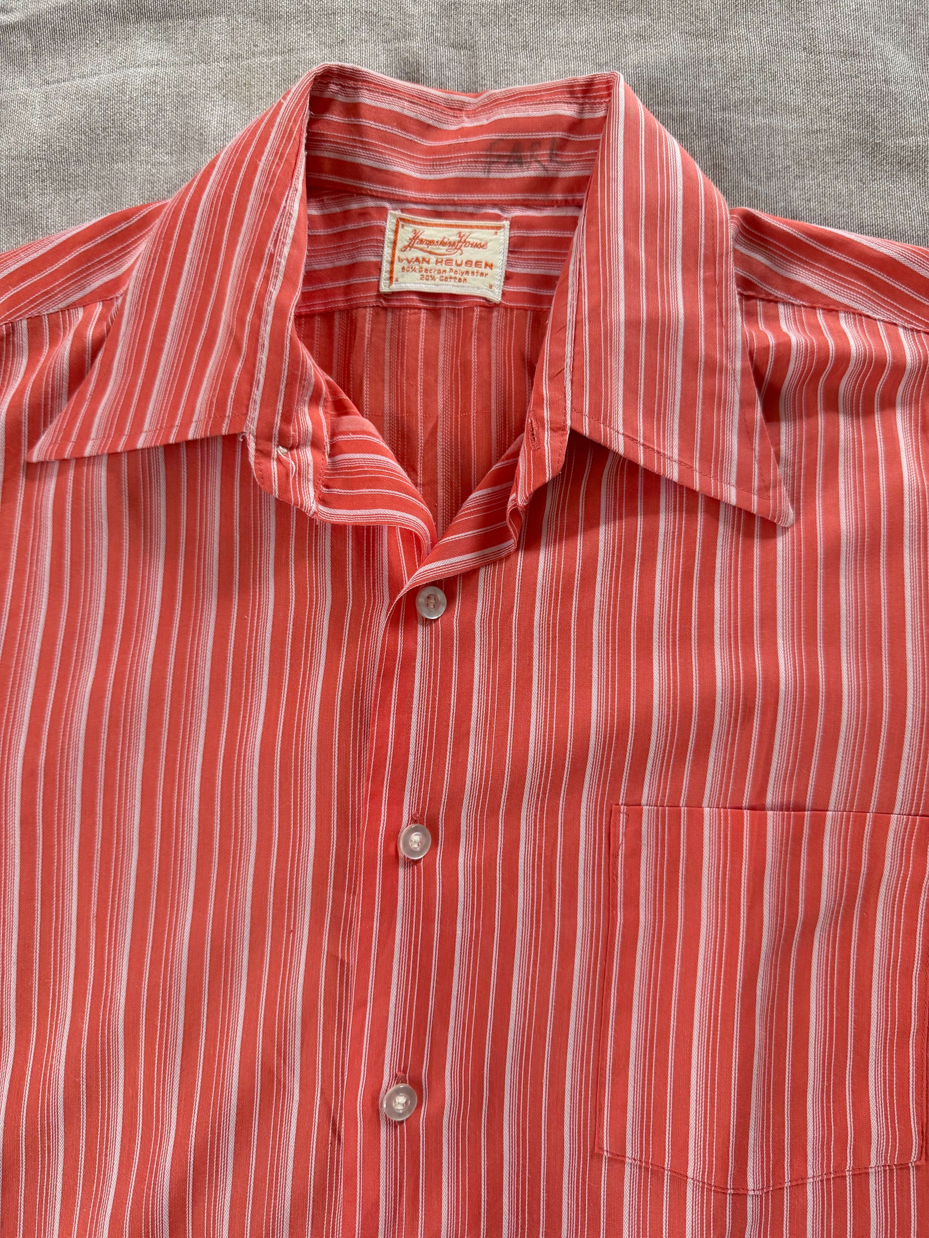Vintage 1970s Van Heusen "Hampshire House" Striped Shirt