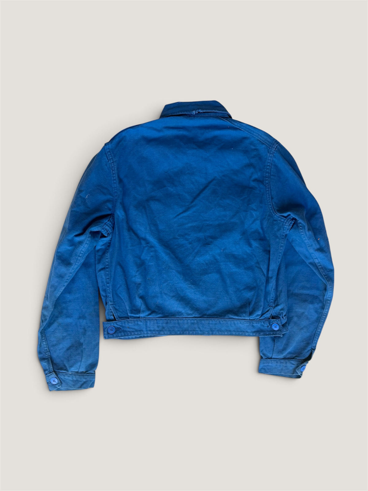 1960s French Bleu de Travail Cyclist Jacket