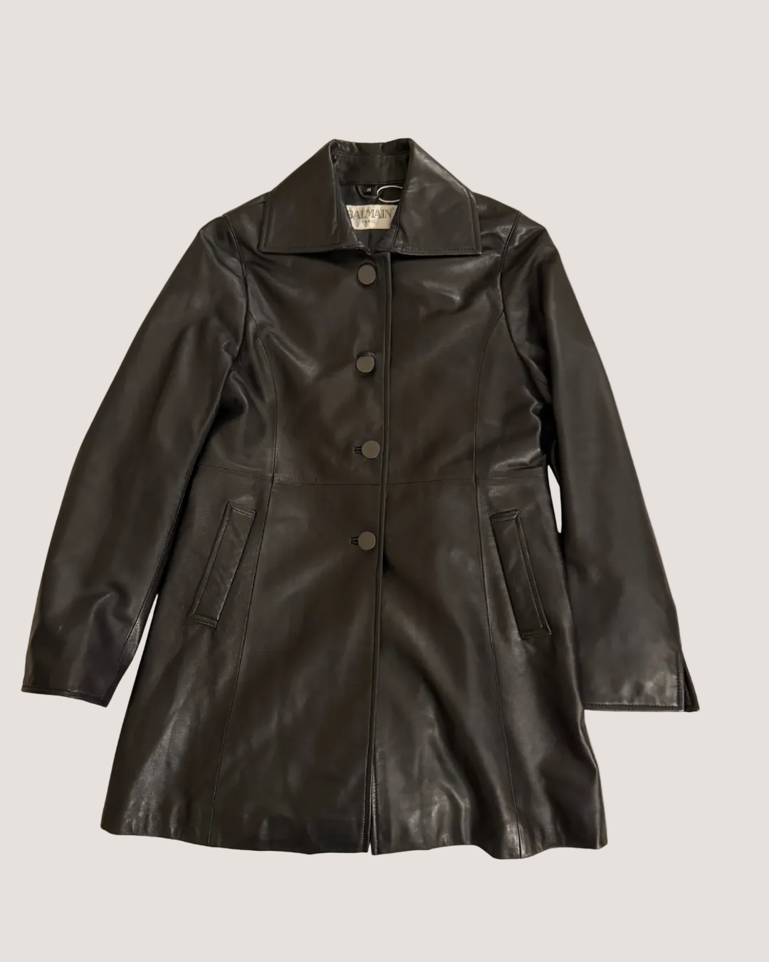 Balmain Calfskin Leather Jacket – Arkives Store
