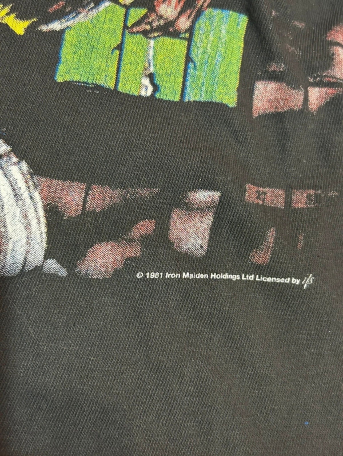Iron Maiden Killers 1981 Single Stitch